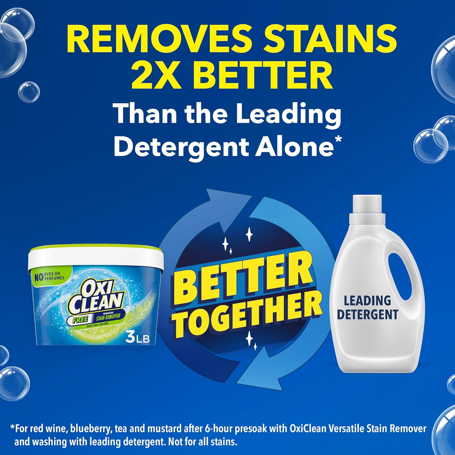 OxiClean Free Versatile Stain Remover Powder, 3 lb (Pack of 2) : Health & Household