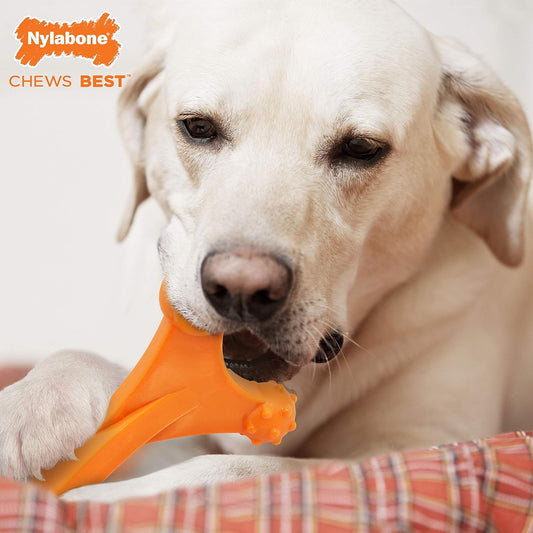 Nylabone Power Chew Axis Bone Chew Toy For Dogs, Dog Toys For Aggressive Chewers, Bacon Flavor, X-Large/Souper - 50+ Lbs. (1 Count)