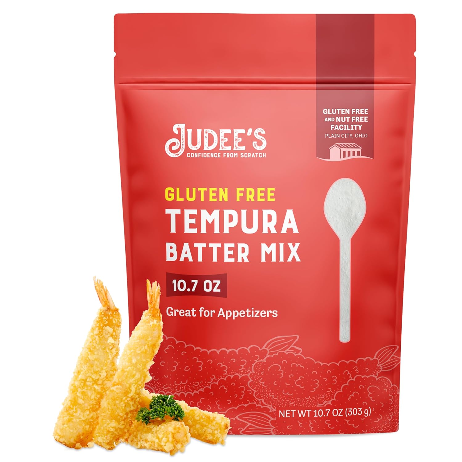 Judee'S Tempura Batter Mix - 10.7 Oz - Delicious And 100% Gluten Free - Crispy Coating For Vegetables, Shrimp, And Proteins - Easy To Prepare, Just Add Water