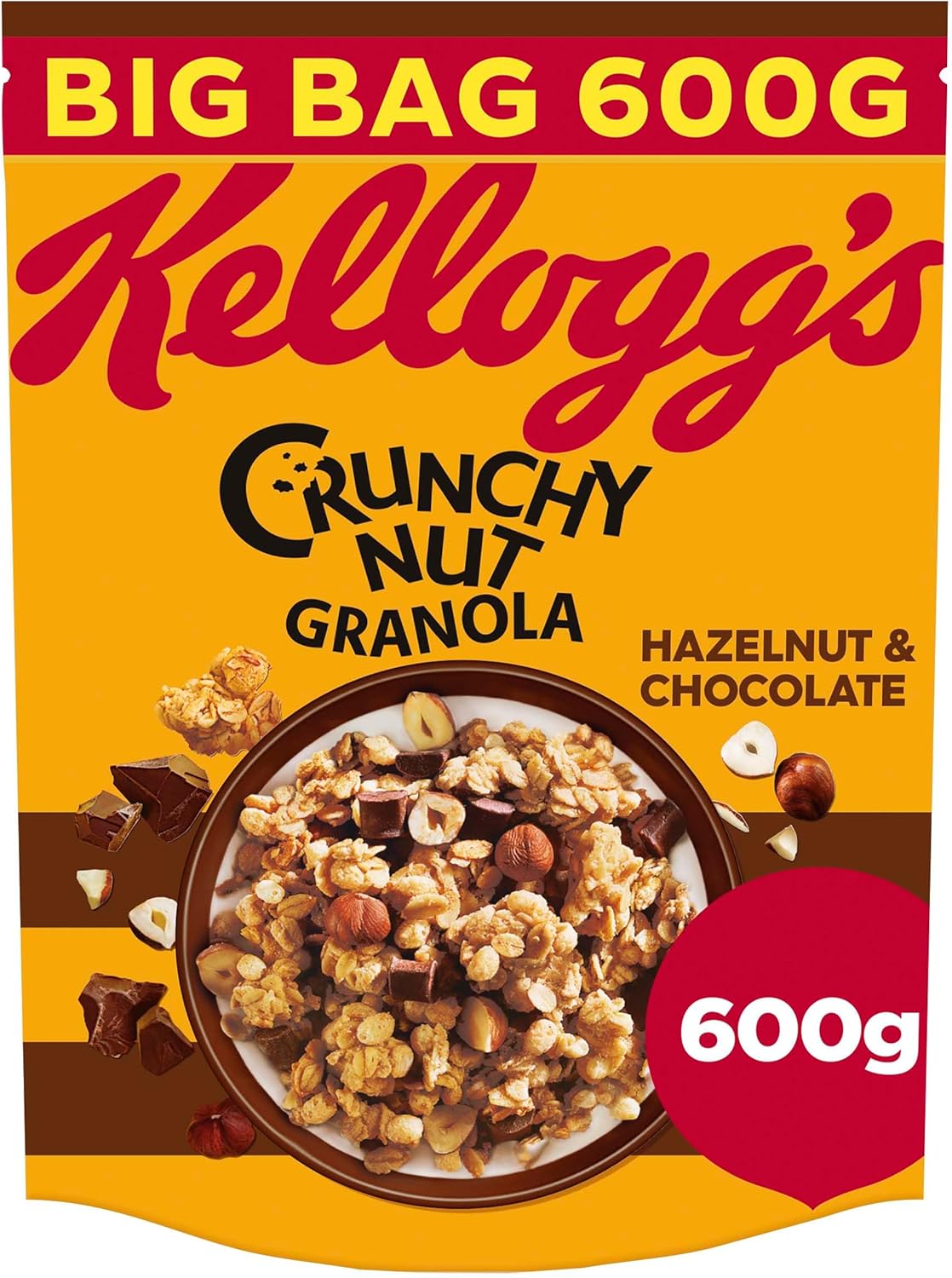 Kellogg'S Crunchy Nut Hazelnuts & Chocolate Granola, 600G