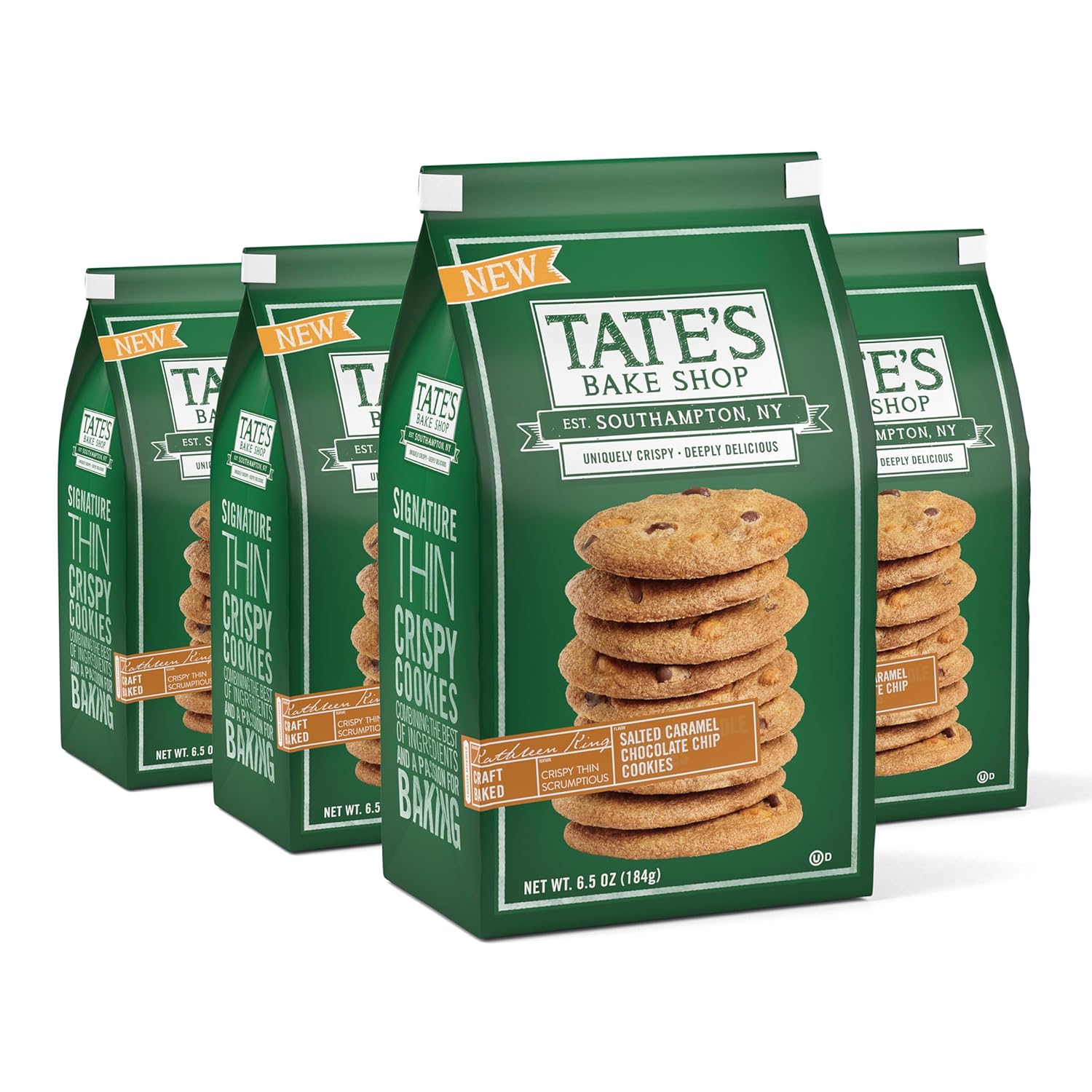 Tate'S Bake Shop Salted Caramel Chocolate Chip Cookies (4 - 6.5 Oz Bags)
