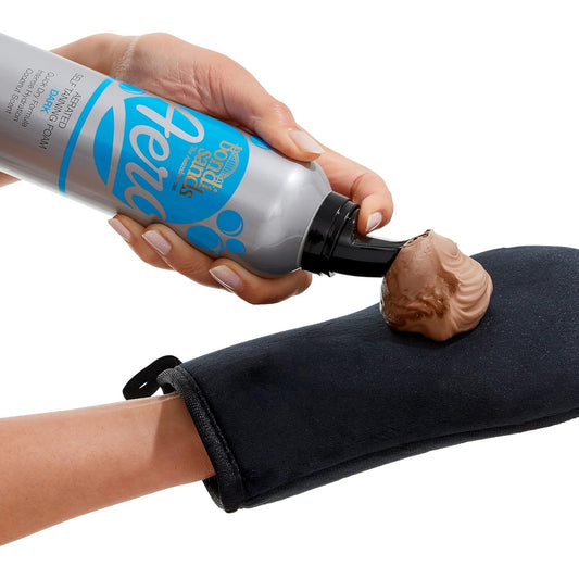 Bondi Sands Aero Dark Self Tanning Foam + Application Mitt | Includes Lightweight Sunless Foam + Reusable Mitt for a Flawless Finish ($35 Value)