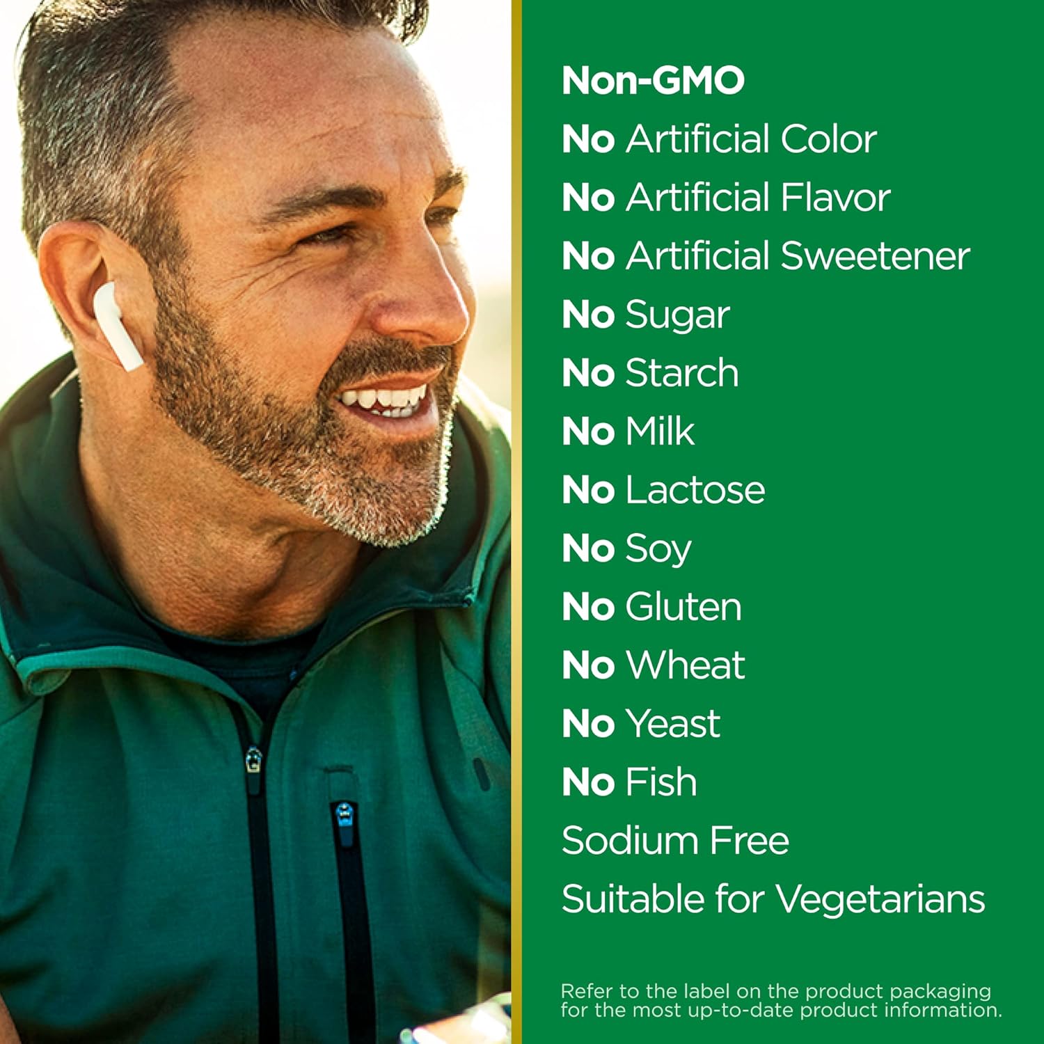 Nature's Bounty Active Mind, Supports Focus by Assisting with Attention, Cognizin 1000mg, 60 Coated Caplets