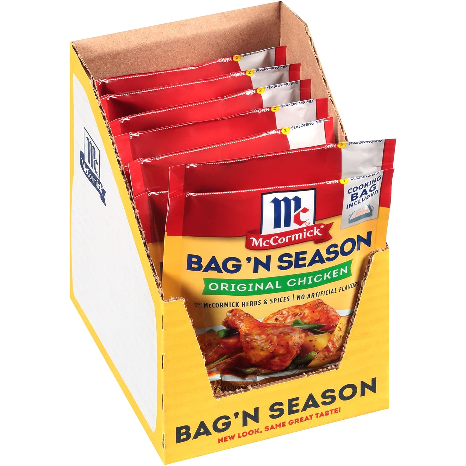 Mccormick Bag 'N Season Original Chicken Cooking Bag & Seasoning Mix, 1.25 Oz (Pack Of 6)