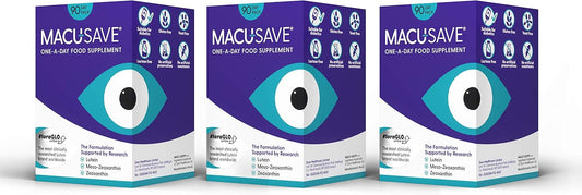 3 X 90 Pack - Macu-SAVE Food Supplement with Meso-Zeaxanthin/Lutein and Zeaxanthin. : Amazon.co.uk: Health & Personal Care