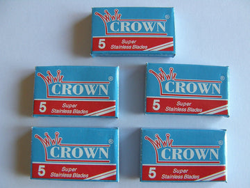 25 Crown Super Stainless Double Edge Safety Razor Blades