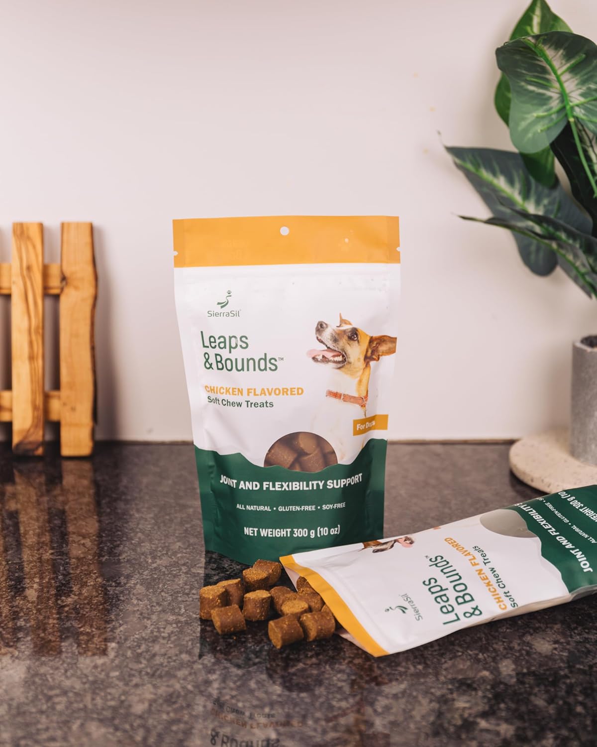 Sierrasil® Leaps & Bounds – Chicken Flavored Soft Chews For Dogs, Joints & Flexibility Support, Great Tasting Treats, Gluten-Free, Soy-Free - 300 G (10 Oz) : Pet Supplies