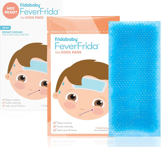 Frida Baby Cool Pads for Kids Fever Discomfort and Headache Relief, 5 Count : Health & Household