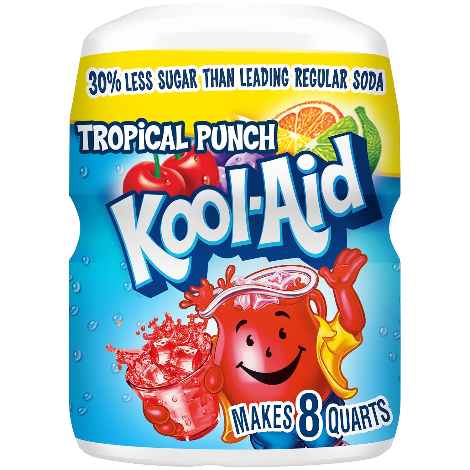 Kool-Aid Summer Blast Tropical Punch Flavored Powdered Drink Mix (19 Oz Canister)