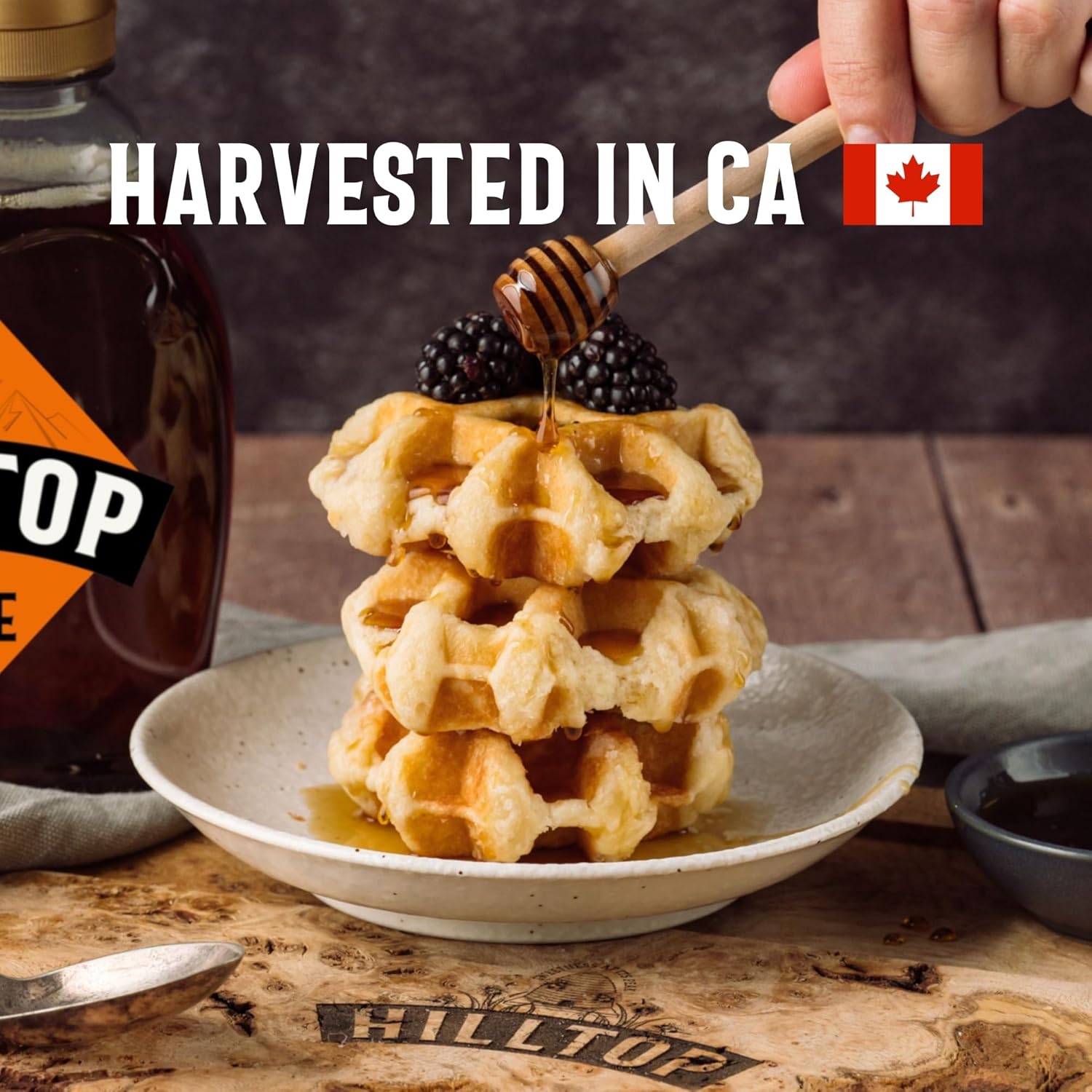 Hilltop Maple Syrup - Amber Early Harvest - Squeezy Bottle - 640g : Amazon.co.uk: Grocery