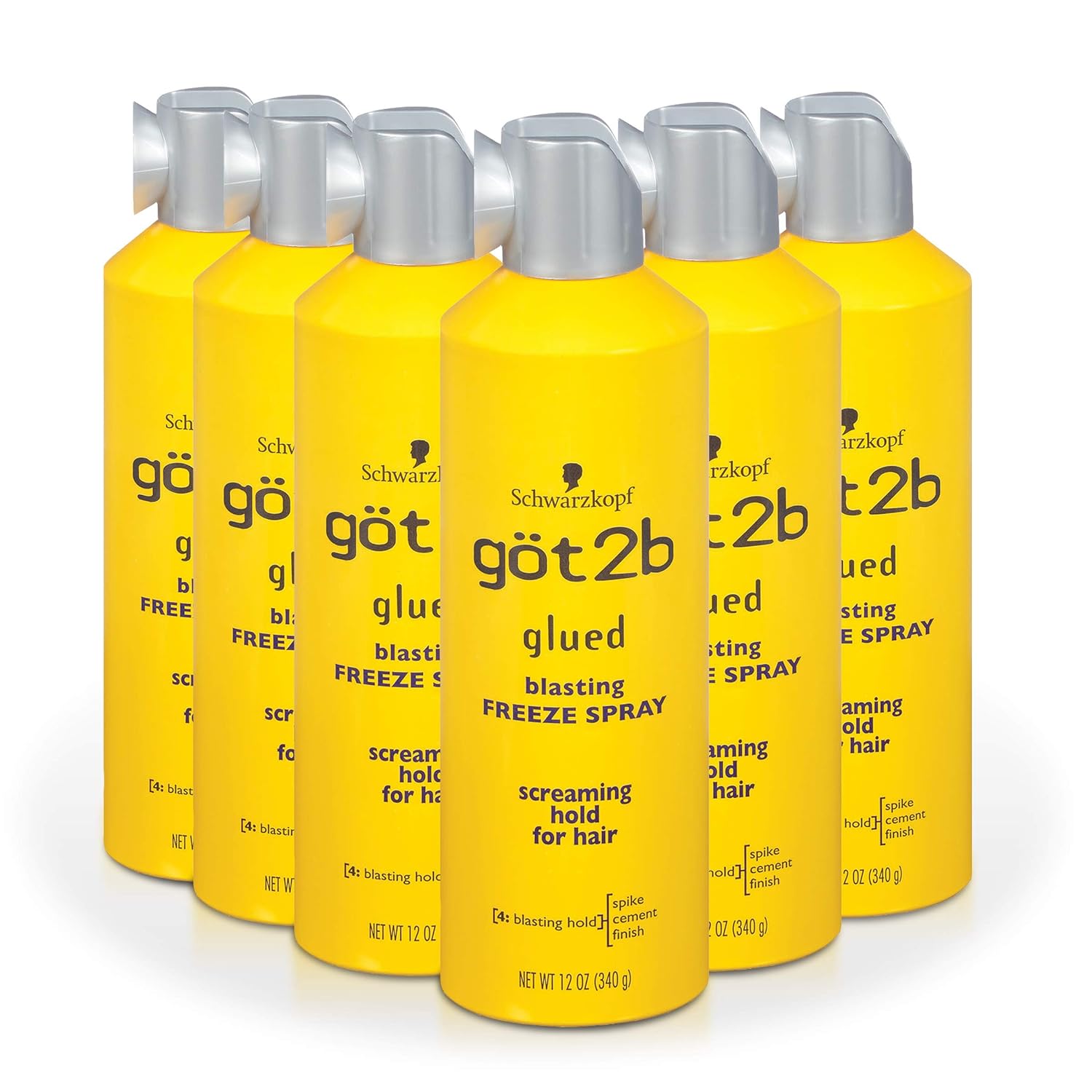 Got2B Glued Blasting Freeze Hairspray Aero, 12 Ounce (Pack Of 6)