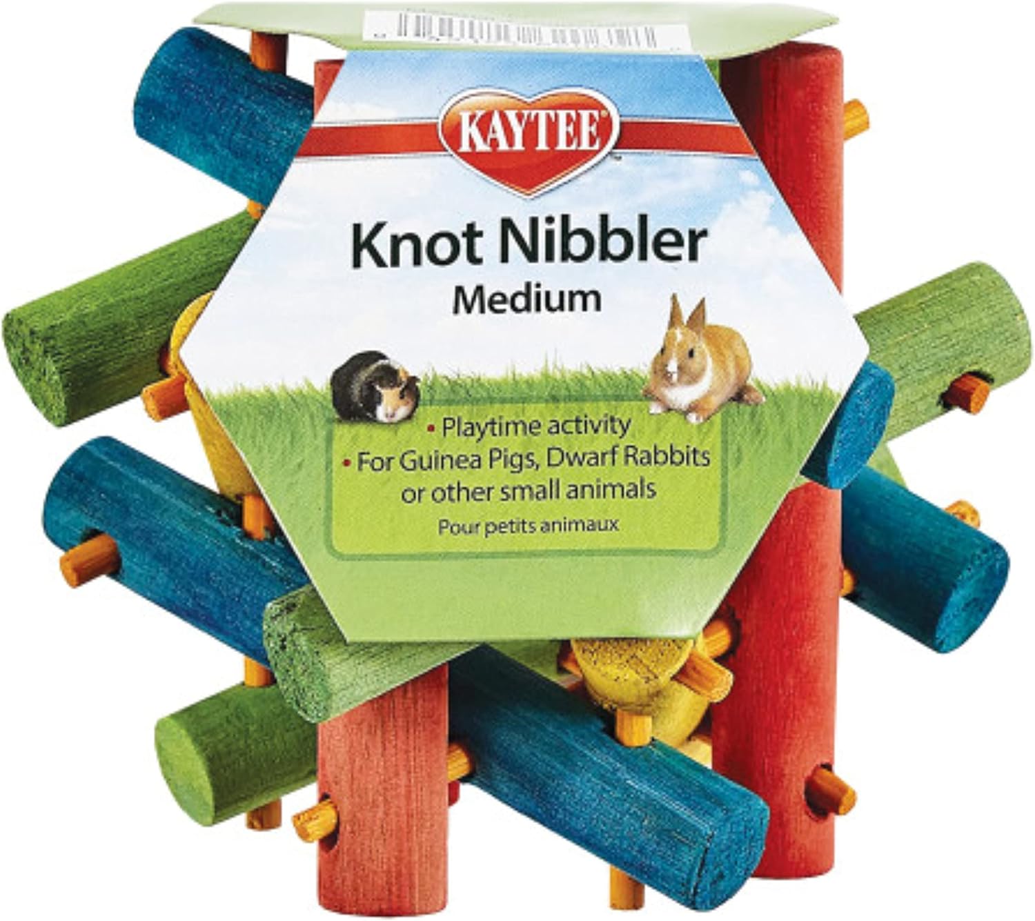 Kaytee Knot Nibbler Chew Toy For Pet Guinea Pigs, Dwarf Rabbits And Other Small Animals, Medium