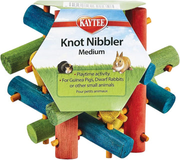 Kaytee Knot Nibbler Chew Toy For Pet Guinea Pigs, Dwarf Rabbits And Other Small Animals, Medium