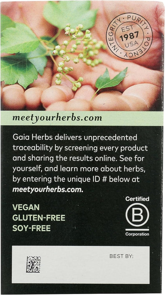 Gaia Herbs Ginkgo Leaf - Traditionally Used to Support Healthy Circulation and Brain Function - Organic, Herbal Supplement - 60 Vegan Liq Phyto-Capsules (20-Day Supply)