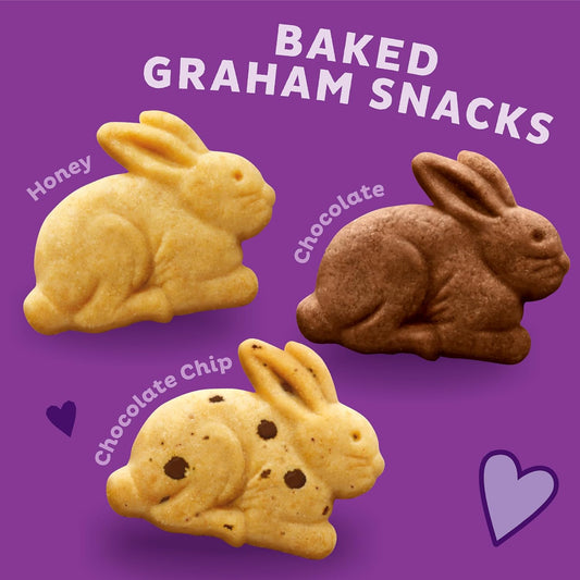 Annie'S Organic Friends Bunny Graham Snacks, Chocolate Chip, Chocolate & Honey, 12 Packets