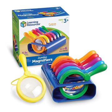 Learning Resources Primary Science Jumbo Magnifiers with Stand