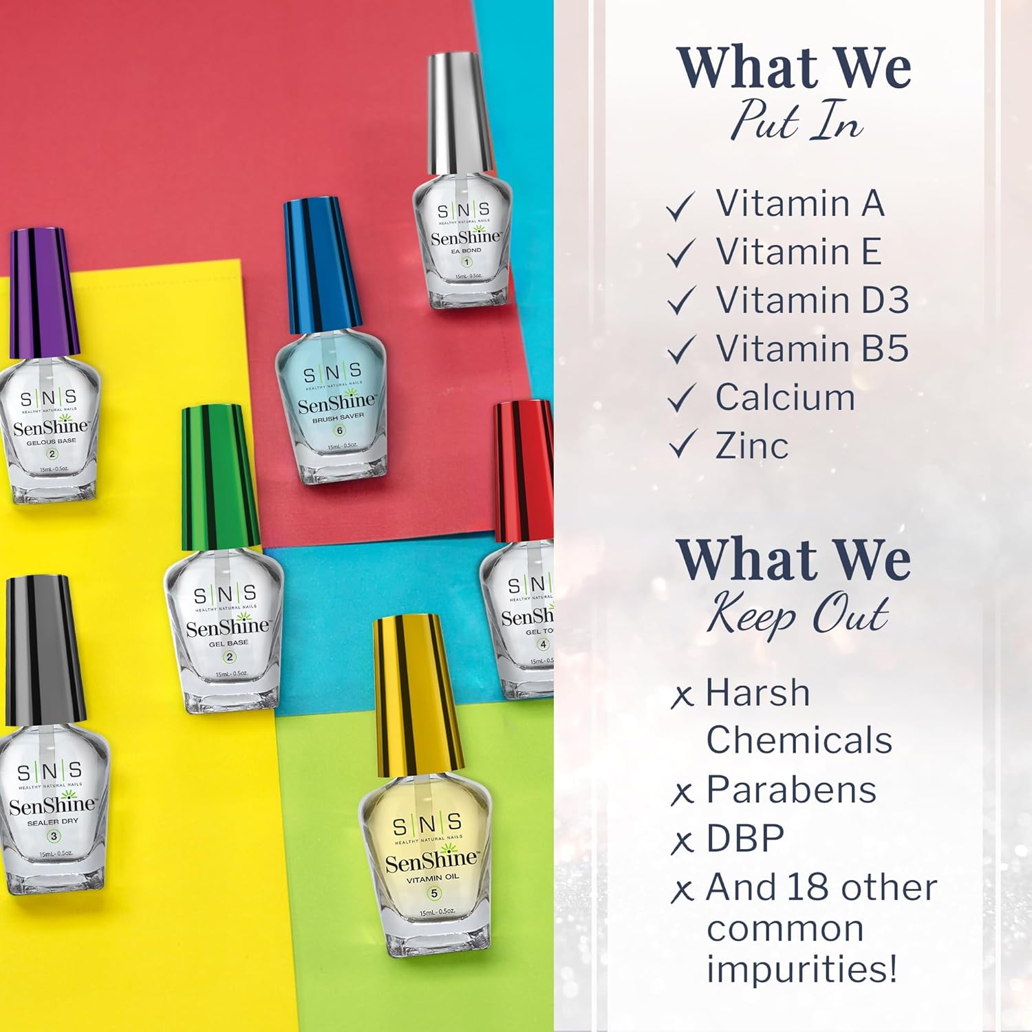 Sns Gel Top Coat Nail Polish For Nail Dip Powder, Gel Top Refill - Long-Lasting & Fast-Drying Nail Strengtheners Top Coat - Low-Odor & No Uv Lamp Required - 2 Fl. Oz. : Beauty & Personal Care