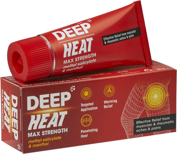Deep Heat Maximum Strength, Pain Relief Cream For Muscular & Rheumatic Aches, Pain And Stiffness, 35 G (Pack Of 1)