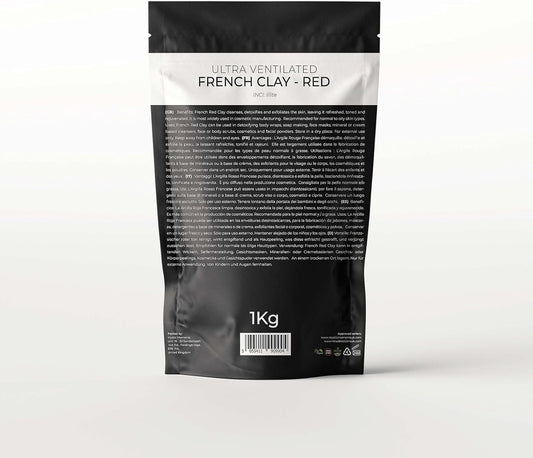 Mystic Moments | Red Ultra Ventilated French Natural Clay 500G - Pure & Natural Vegan Gmo Free