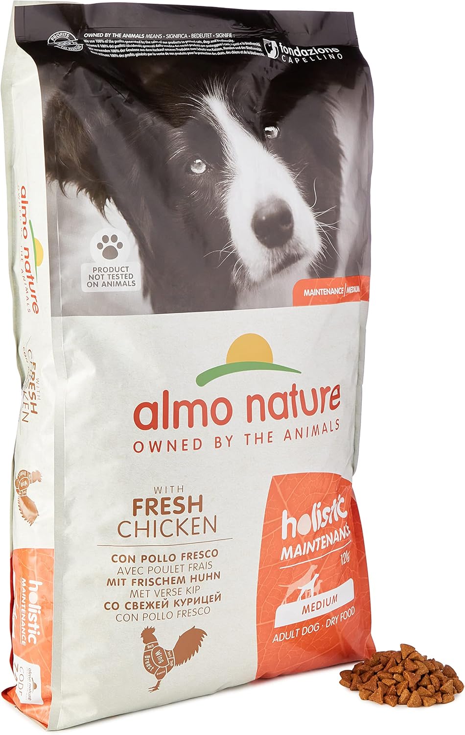 Almo Nature Holistic Dog Medium with Chicken and Rice 12 Kg, transparent?744