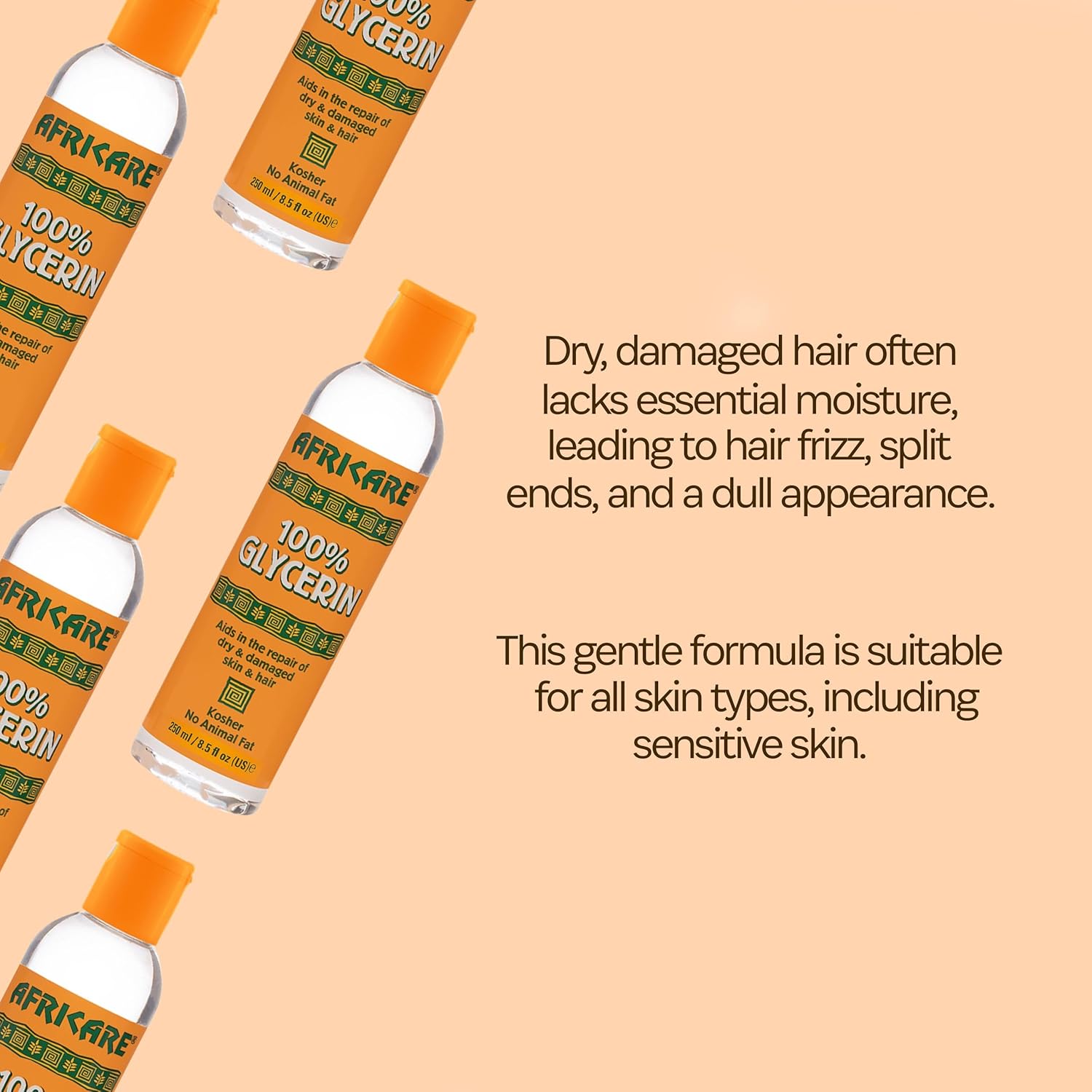 Cococare Africare 100% Glycerin 8.5 Oz - All Natural Glycerin For Extra Hydration For Hair And Body : Hair And Scalp Treatments : Beauty & Personal Care