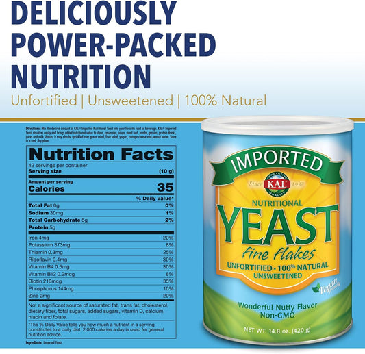 Kal Imported Yeast Flakes, 14.8 Ounce