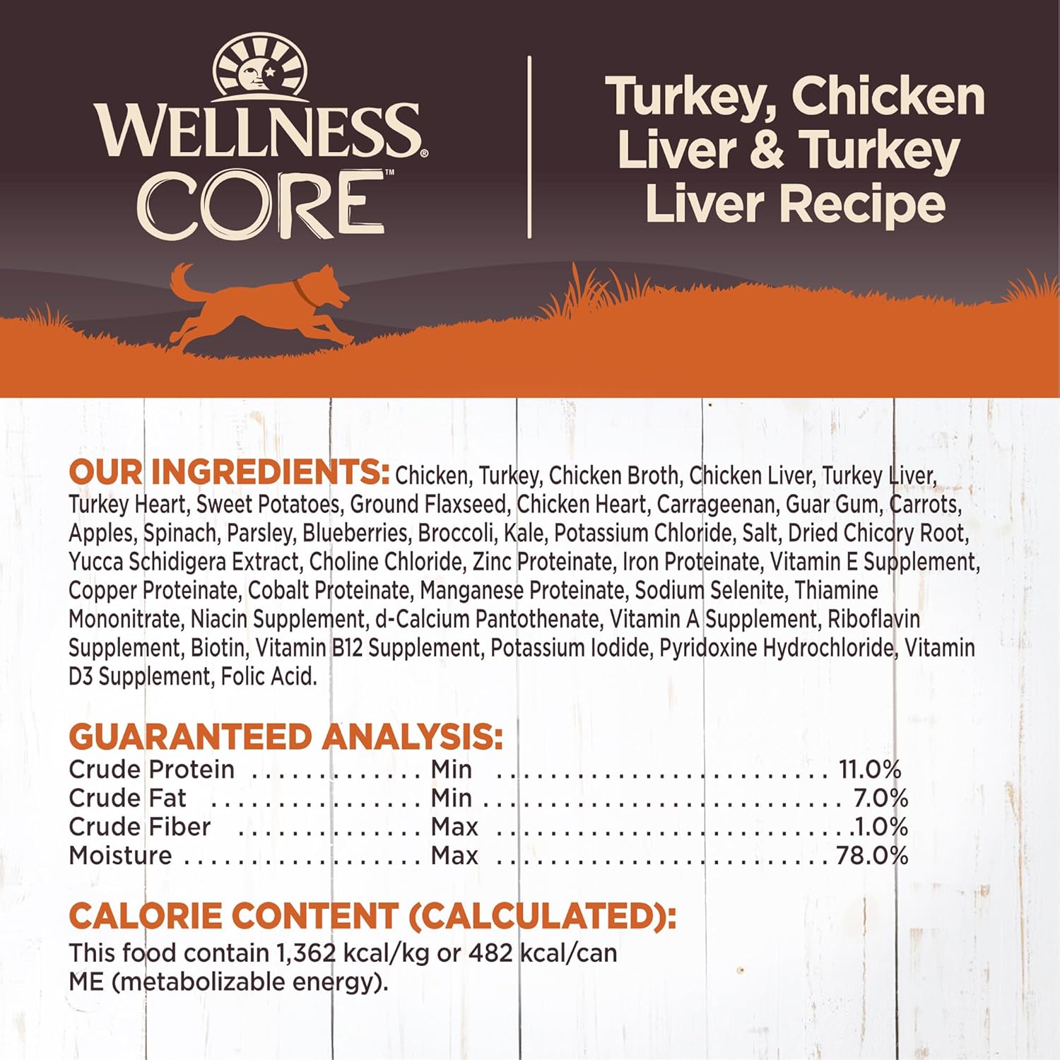 Wellness Natural Pet Food CORE Natural Wet Grain Free Canned Dog Food, Turkey & Chicken, 12.5-Ounce Can (Pack of 12): Canned Wet Pet Food: Pet Supplies: Amazon.com