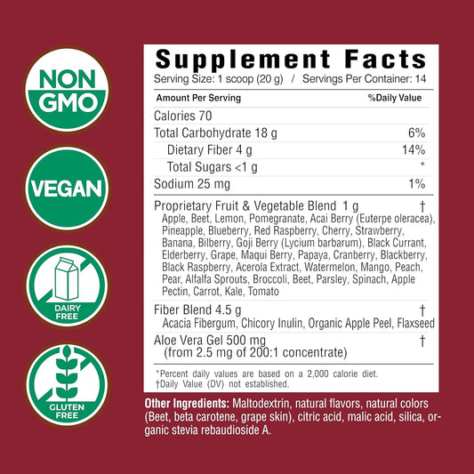 Country Farms Super Cleanse, Super Juice Cleanse, Supports Healthy Digestive System, 34 Fruits And Vegetables With Aloe, Promotes Natural Detoxification, Drink Powder, 14 Servings, 9.88 Ounce