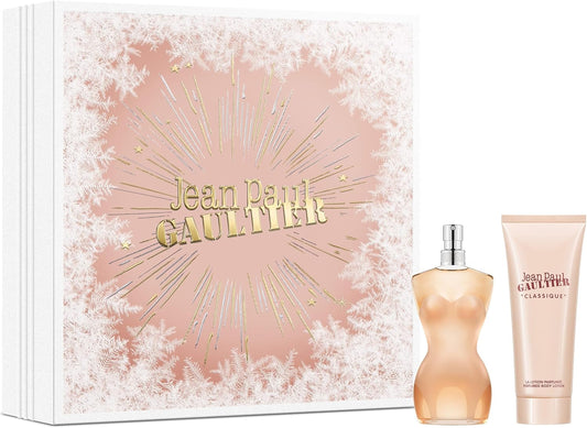 Jean Paul Gaultier Classique Eau De Toilette 50Ml Gift Set 2023 (Contains 50Ml Edt And 75Ml Body Lotion)