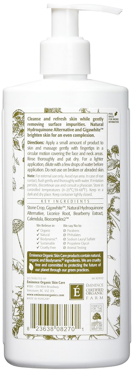 Eminence Bright Skin Cleanser, 8.4 Ounce : Beauty & Personal Care