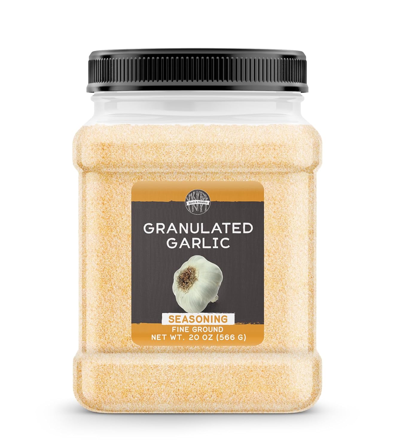 Birch & Meadow Granulated Garlic, 20 Oz, Ground & Dried Garlic Cloves, Versatile & Flavorful