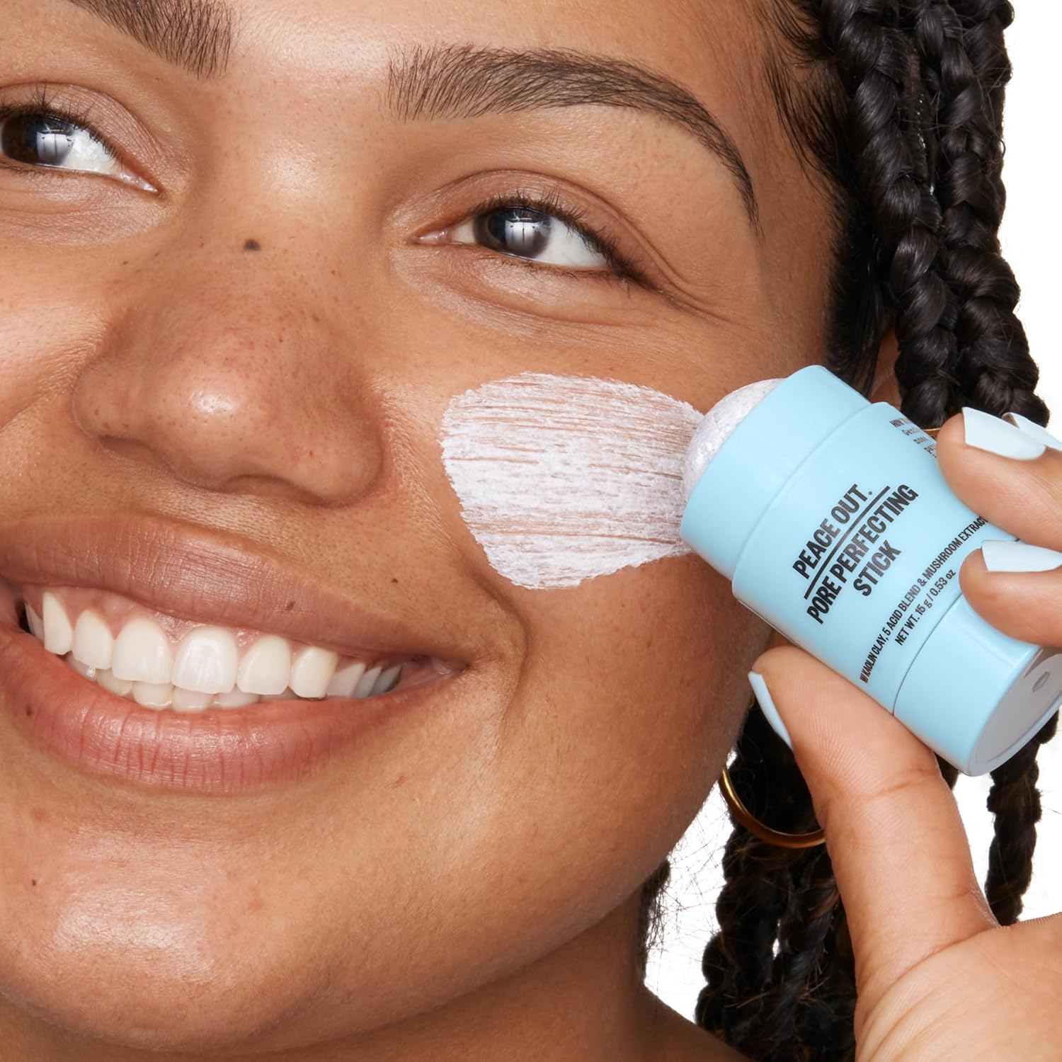 Peace Out Pore Perfecting Stick Acne Solution & Blackhead Remover, Glycolic Acid & Salicylic Acid Cleanser, Works Like A Face Wash, Skincare Facial Cleanser & Exfoliating Facial Scrub, 15G /0.53Oz : Beauty & Personal Care