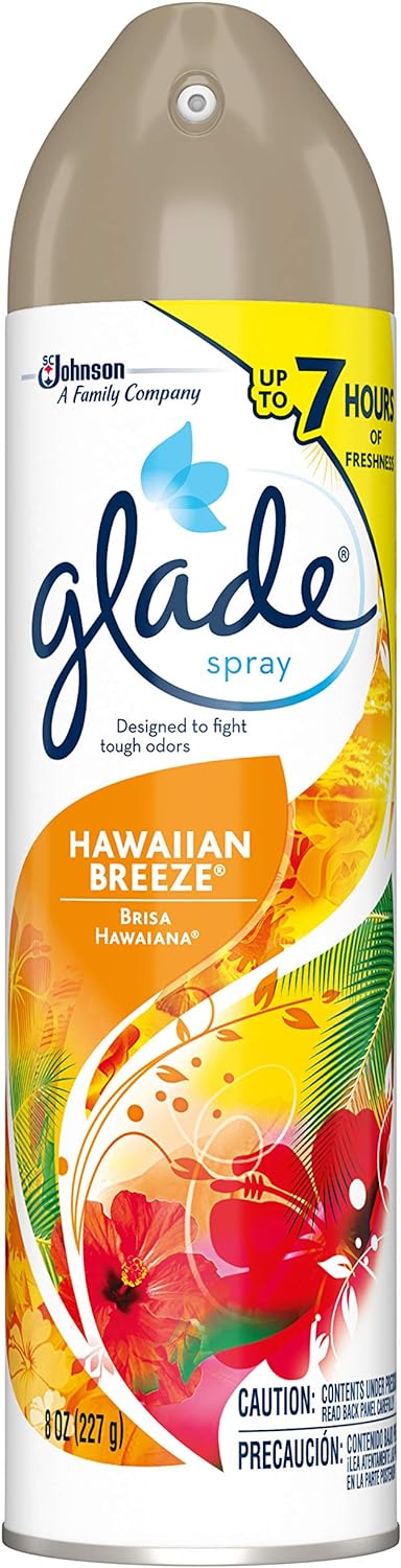 Glade Air Freshener, Room Spray, Hawaiian Breeze, 8 Oz, 12 Count
