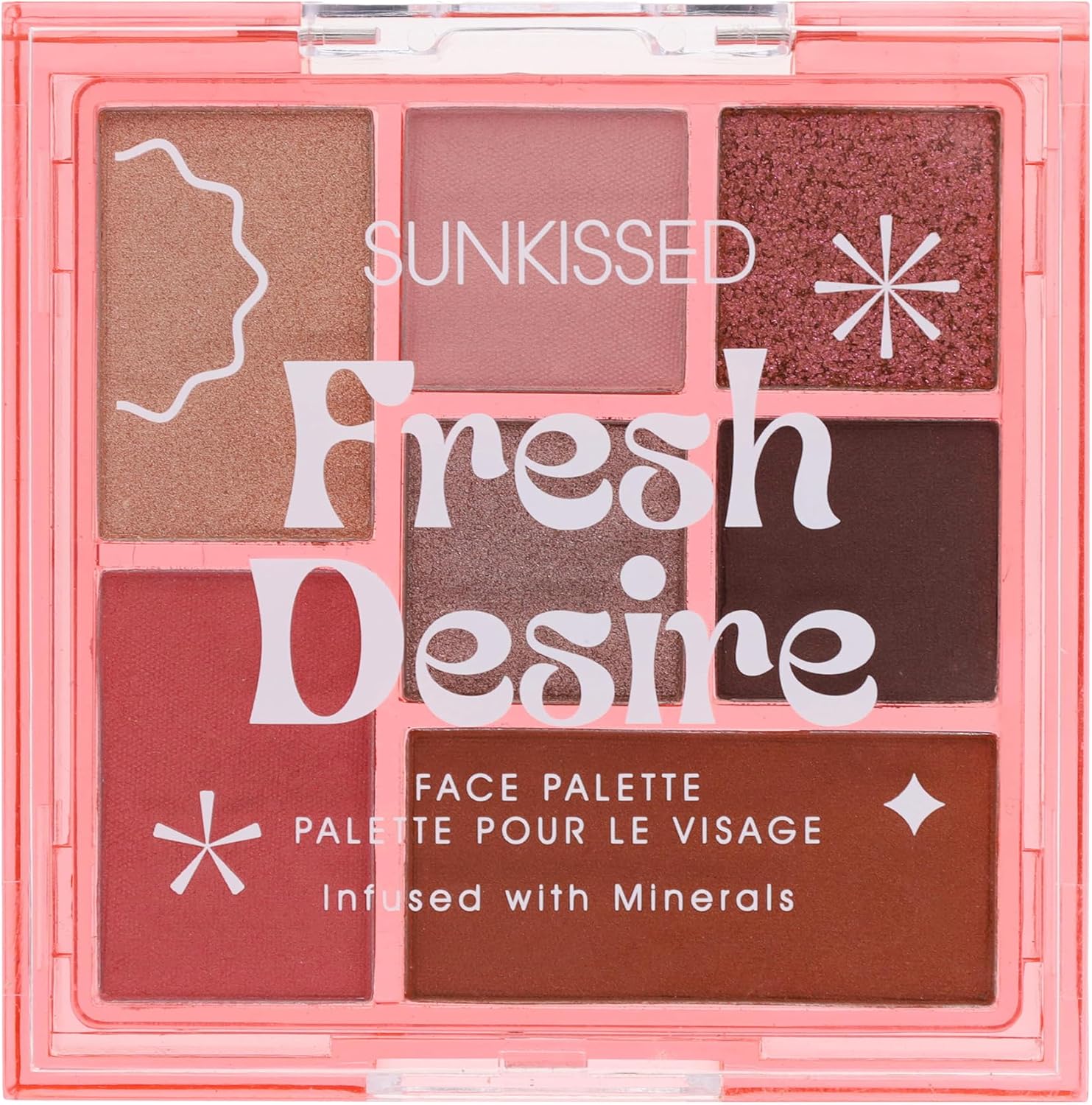 Sunkissed Fresh Desire Eyeshadow Palette, 7 Shades, Soft Mattes And Shimmers, Face And Eyes