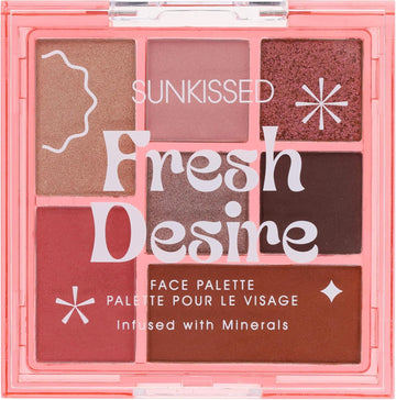 Sunkissed Fresh Desire Eyeshadow Palette, 7 Shades, Soft Mattes And Shimmers, Face And Eyes