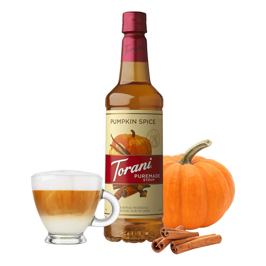 Torani Puremade Syrup, Pumpkin Spice, 25.4 Ounces (Pack Of 4)