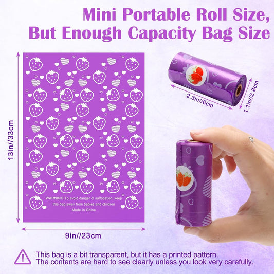 150Pcs Sanitary Napkin Disposal Bags, Luxiv Pink Disposable Sanitary Bag Personal Care Disposal Bags For Tampons Trash Bag, Disposable Mini Bag For Women Privacy Handling Bag Diaper Sack (Purple)