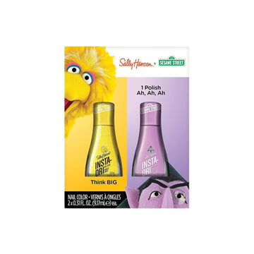 Sally Hansen Insta-Dri Sesame Street Nail Polish Collection - Think Big & 1 Polish, Ah Ah Ah Duo - 0.31 Fl Oz