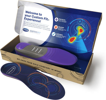 Dr. Scholl'S Custom Fit Comfort Insoles, High Arch Support Shoe Inserts For Women Size 5.5-6 | Men 4.5-5, Full Length Insoles Men Women, Superior All Day Comfort And Plantar Fasciitis Relief. Cf510