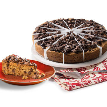 David'S Cookies Chocolate Chip Deep Dish Cookie Pie 10"-Pre-Sliced 14 Pcs. Fresh Gourmet Bakery Dessert Filled With Chocolate Chips And Topped With Huge Chunks Of Chocolate