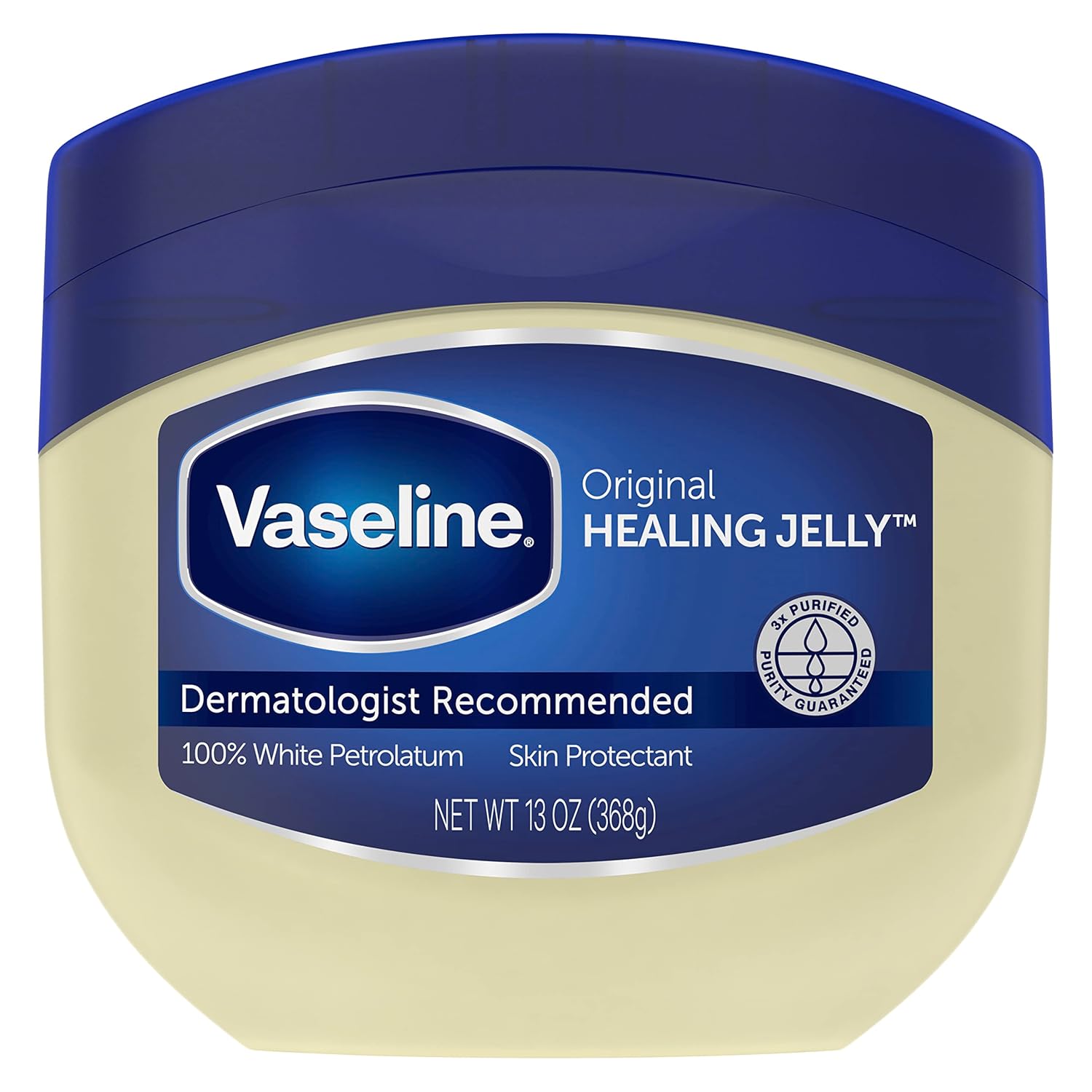 Vaseline Healing Jelly Original 144 Count For Dry Cracked Skin And Eczema Relief 100% Pure Petroleum Jelly 1.75 Oz