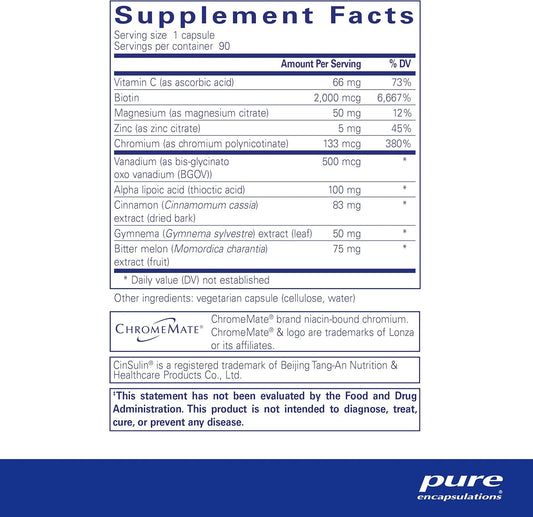 Pure Encapsulations Glucofunction | Comprehensive Support For Healthy Carbohydrate Metabolism | 90 Capsules