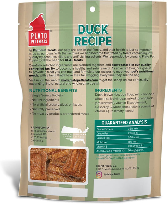 Plato Original Real Strips Duck 6Oz, Brown
