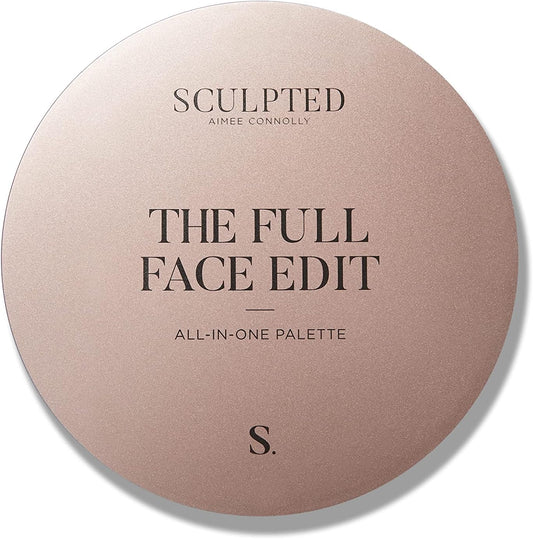 Full Face Edit All-In-One Palette From Sculpted By Aimee (In Bloom) - Travel-Friendly And Vegan Bronzer, Blusher, Highlighter, Eyeshadow & Lip Tint