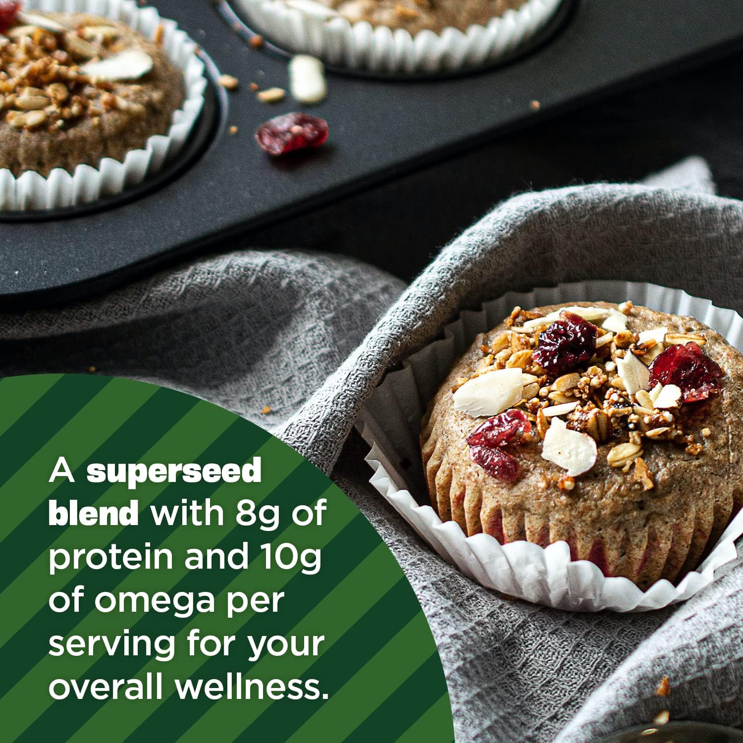 Manitoba Harvest Organic Hemp And Chia And Flax, 7 Oz, 8G Plant Based Protein, 5G Of Fiber Per Serving, Vegan, Keto, Paleo, Omega 3 & 6, Superseed Blend For Smoothies, Baking : Grocery & Gourmet Food