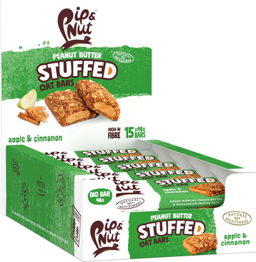 Pip & Nut Peanut Butter Stuffed Oat Bar Apple & Cinnamon 15 X 48G