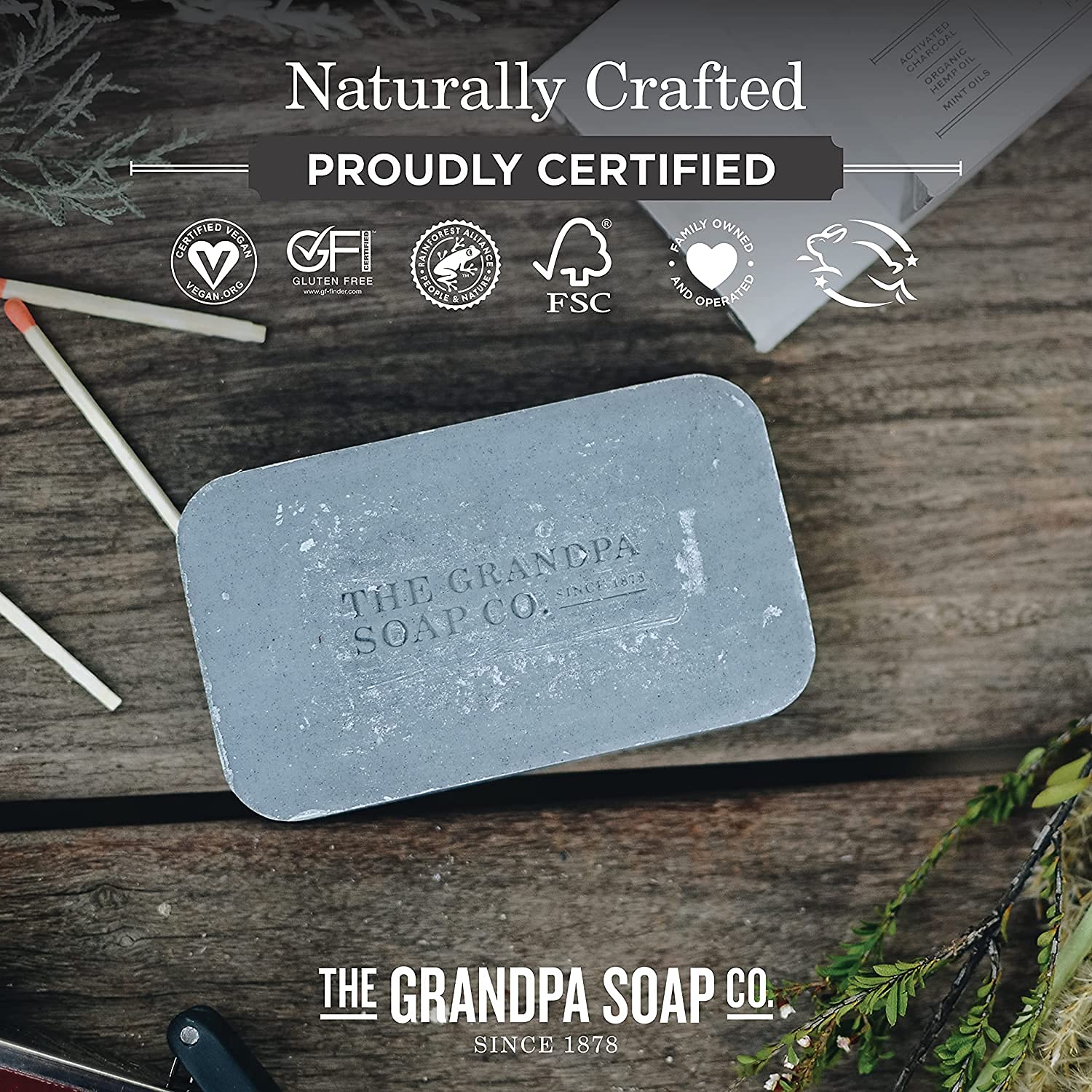 Grandpas Soap Bar Epsom Salt, 4.25 Oz : Bath Soaps : Beauty & Personal Care
