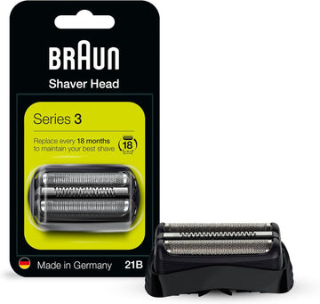 Braun Series 3 Electric Shaver Replacement Head - 21B - Compatible With Electric Razors 300S, 310S, 3010Bt