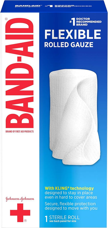 Band-Aid First Aid Covers Kling Large Rolled Gauze, (Pack Of 3)