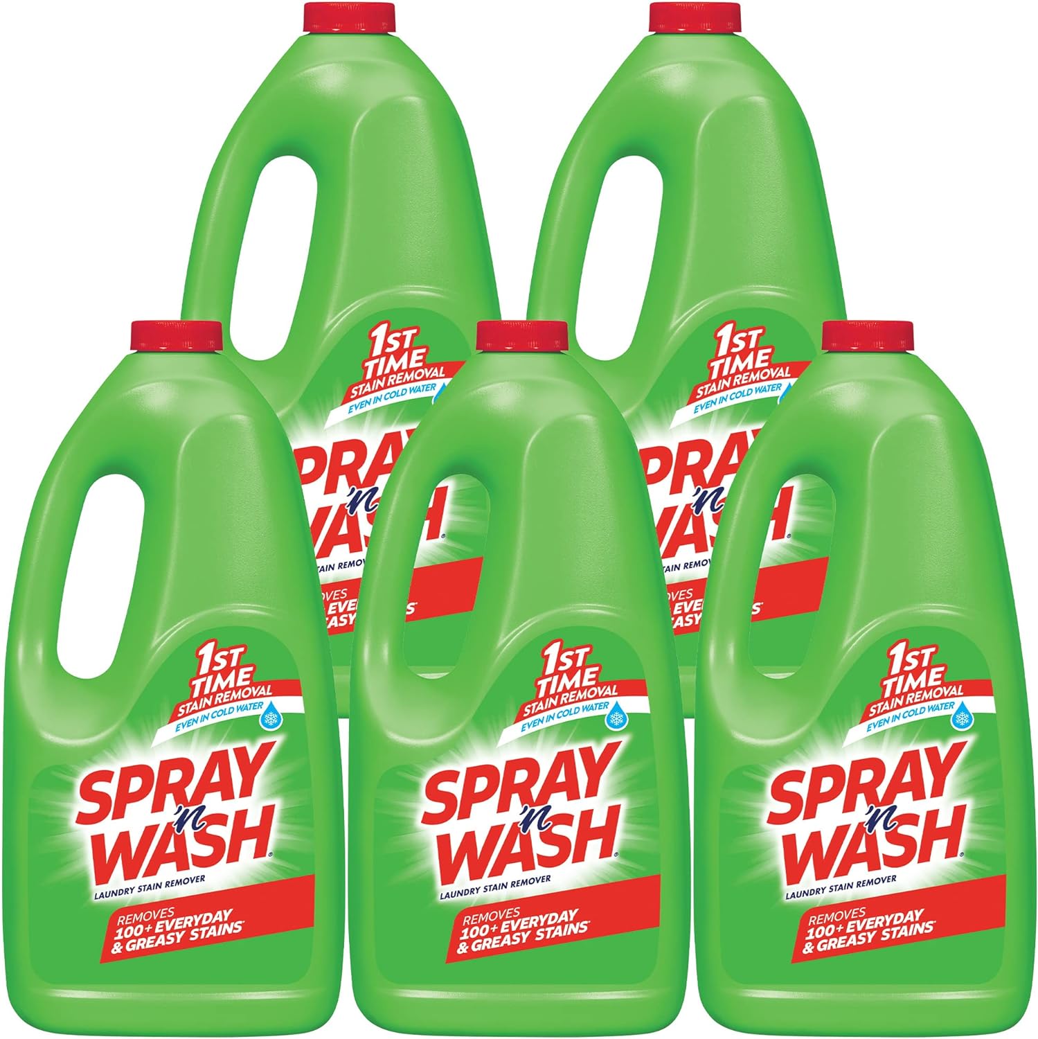 Spray 'n Wash Pre-Treat Laundry Stain Remover Refill 60 Ounce (Pack of 5)